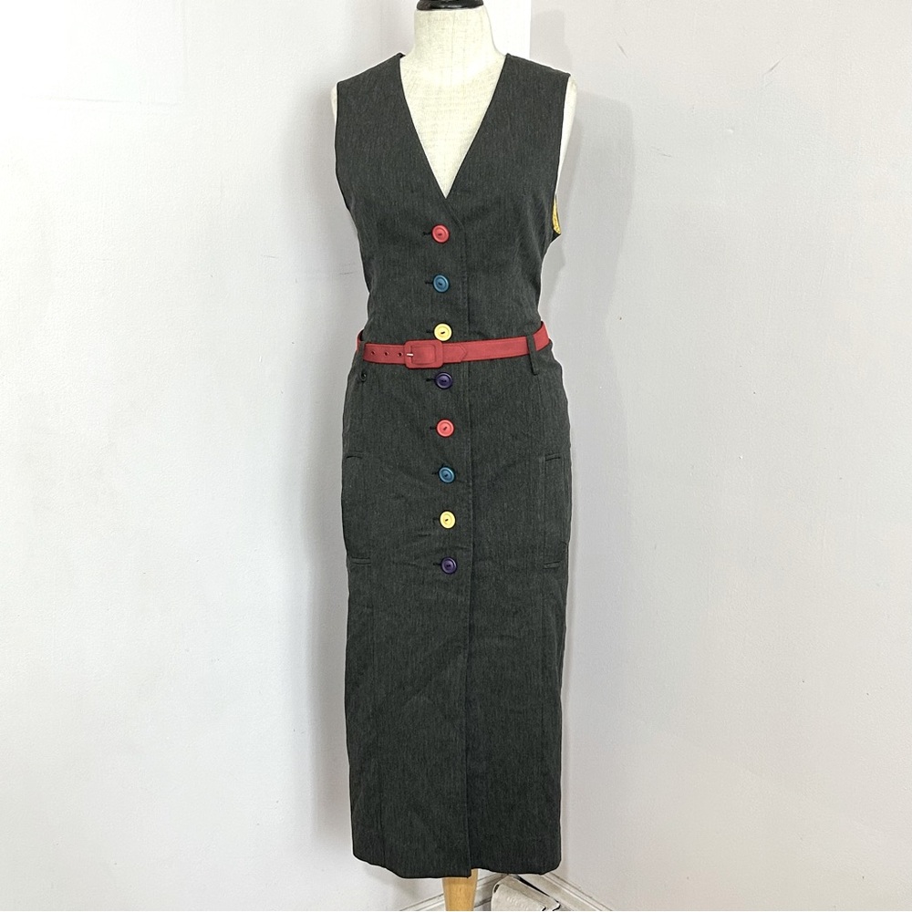 Vintage 80’s Platinum by Dorothy Schoelen Vest Dress